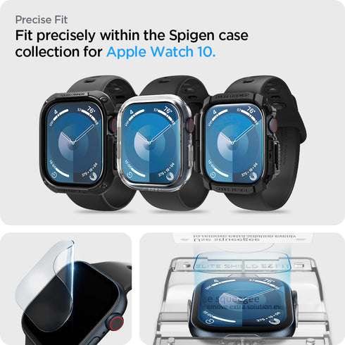 Spigen Apple Watch 10 Series Screen Protector EliteShield EZ Fit
